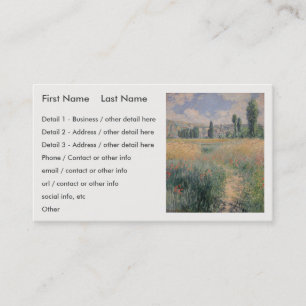 Carte De Visite Chemin du Monet sur l'île de Saint-Martin, Vétheui