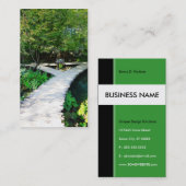 Carte De Visite chemin en bois plitvice (Devant / Derrière)