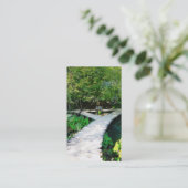 Carte De Visite chemin en bois plitvice (Debout devant)