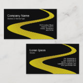 Carte De Visite Chemin ZigZag - Chemin Cymbal - sur Noir (Devant / Derrière)