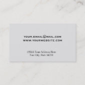 Carte De Visite cheminée (Dos)