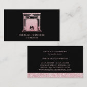 Carte De Visite Cheminée vintage (Devant / Derrière)