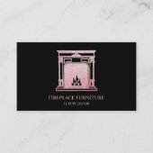 Carte De Visite Cheminée vintage (Devant)