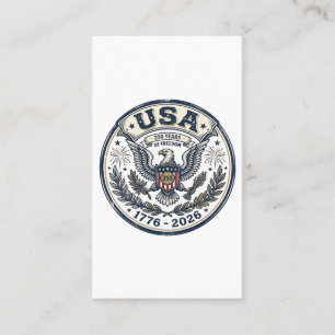 Carte De Visite Chemise de badge d'aigle vintage de liberté de 250