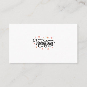 Carte De Visite Chemise de la Saint Valentin Cadeau mignon et ro