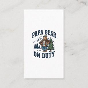 Carte De Visite Chemise de papa ours en service pour la fête des p