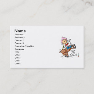 Carte De Visite Chemise Ride Em Cowgirl et Cadeaux