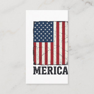 Carte De Visite Chemise vectorielle patriotique drapeau Merica en