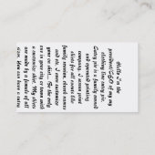 Carte De Visite Chemises de Deisgner d'impression d'écran de tarte (Dos)