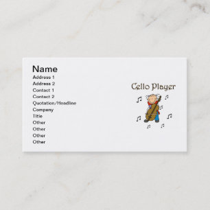 Carte De Visite Chemises et Cadeaux pour Fille au Violoncelle en B
