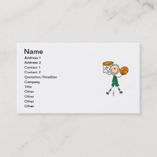 Carte De Visite Chemises et cadeaux pour garçons de basketball Jou