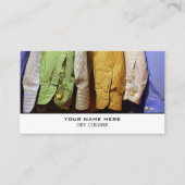 Carte De Visite Chemises propres, Nettoyeurs à sec, Service de net (Devant)