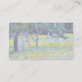 Carte De Visite Chênes de forêts de gisements de fleurs (Dos)