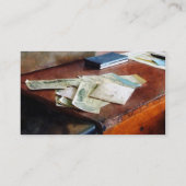 Carte De Visite Chèques Bancaires Datés 1923 (Dos)