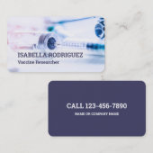 Carte De Visite Chercheur de vaccins (Devant / Derrière)