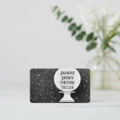 Carte De Visite Chercheur d'énergie Crystal ball antique gris psyc (Debout devant)