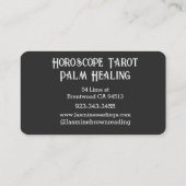 Carte De Visite Chercheur d'énergie Crystal ball antique gris psyc (Dos)