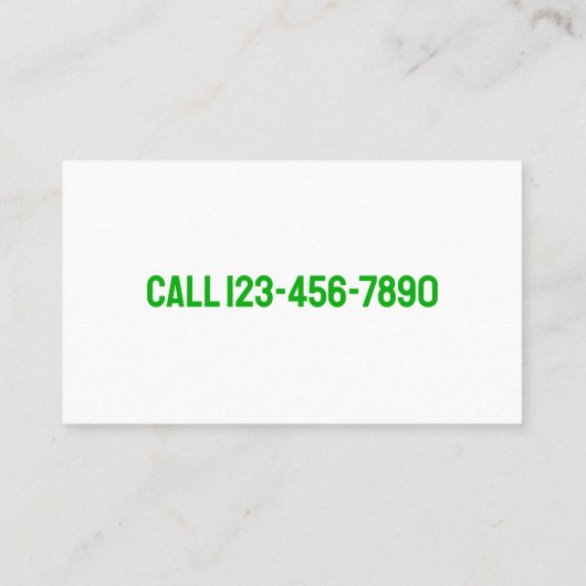 Carte De Visite Chercheur en famille (Dos)