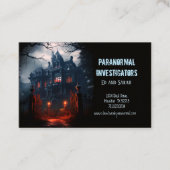 Carte De Visite Chercheur paranormal Déplaisant Hauné Mansion (Devant)