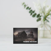 Carte De Visite Chercheur paranormal Ghost Town Chien blanc (Debout devant)