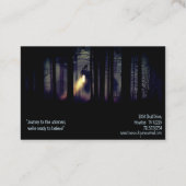Carte De Visite Chercheur paranormal Le Cabine hanté (Dos)