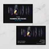 Carte De Visite Chercheur paranormal Le Cabine hanté (Devant / Derrière)