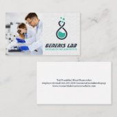 Carte De Visite Chercheurs travaillant dans le laboratoire (Devant / Derrière)