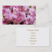 CARTE DE VISITE CHERRY BLOSSOM (Devant / Derrière)