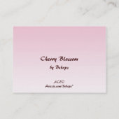 Carte De Visite Cherry Blossom ATC (Dos)