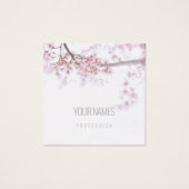 CARTE DE VISITE : "CHERRY BLOSSOM" : NATUREL (Devant)