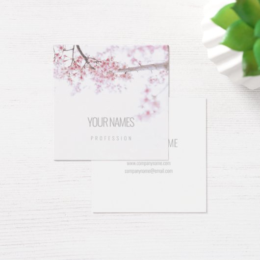 CARTE DE VISITE : "CHERRY BLOSSOM" : NATUREL (Bureau)