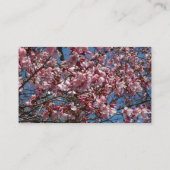 Carte De Visite Cherry Blossoms et Blue Sky Spring Floral (Dos)