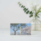 Carte De Visite Cherry Blossoms et le monument de Washington à DC (Debout devant)