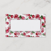 Carte De Visite Cherry Fruit pattern (Dos)