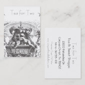 Carte De Visite Cherub Rococo du XVIIIe siècle (Devant / Derrière)