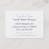 Carte De Visite Cherub Rococo du XVIIIe siècle (Dos)