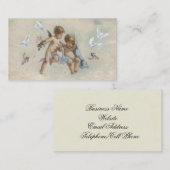 Carte De Visite Cherubs et colombes (Devant / Derrière)