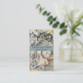Carte De Visite Cheshire Chat Alice Wonderland Classic (Debout devant)
