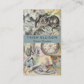 Carte De Visite Cheshire Chat Alice Wonderland Classic (Devant)