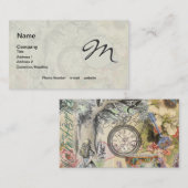 Carte De Visite Cheshire Chat Alice Wonderland Classic (Devant / Derrière)