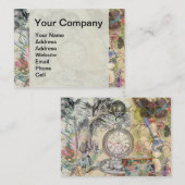 Carte De Visite Cheshire Chat Alice Wonderland Classic (Devant / Derrière)