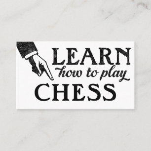 Carte De Visite Chess Lessons Business Cards