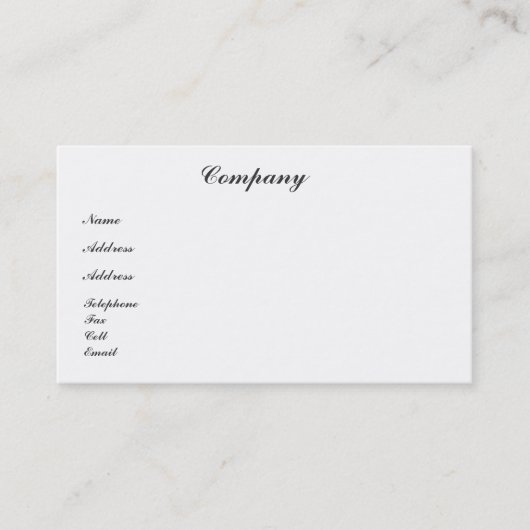 CARTE DE VISITE CHEVAL (Devant)