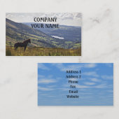 Carte De Visite Cheval (Devant / Derrière)