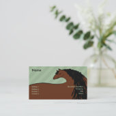 Carte De Visite Cheval - affaires (Debout devant)
