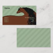Carte De Visite Cheval - affaires (Devant / Derrière)