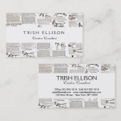 Carte De Visite Cheval Antique Publicité Journal Art (Devant / Derrière)