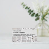 Carte De Visite Cheval Antique Publicité Journal Art (Debout devant)