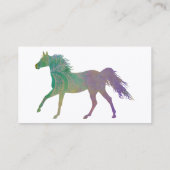 Carte De Visite Cheval ardent dans le violet (Dos)