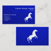 Carte De Visite Cheval bleu (Devant / Derrière)